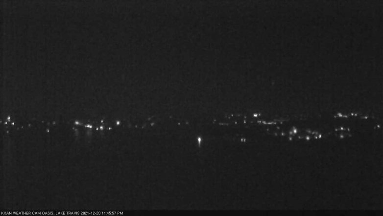 Lake Travis webcam, December 20, 2021 11:45 PM CT