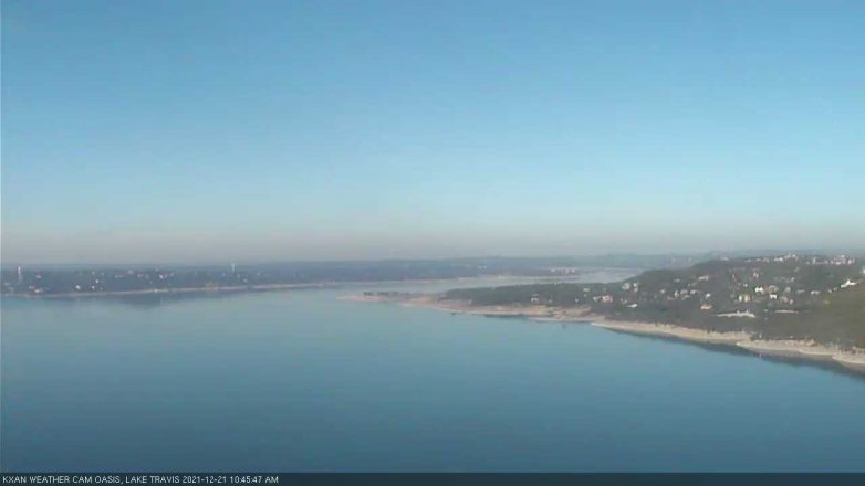 Lake Travis webcam, December 21, 2021 10:45 AM CT