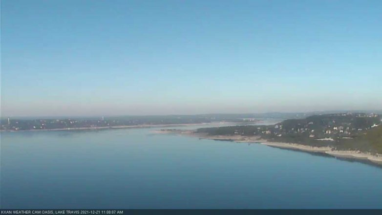 Lake Travis webcam, December 21, 2021 11:00 AM CT