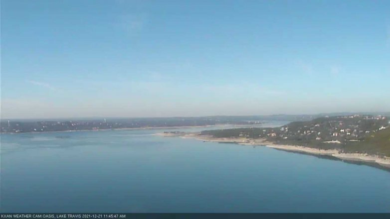 Lake Travis webcam, December 21, 2021 11:45 AM CT