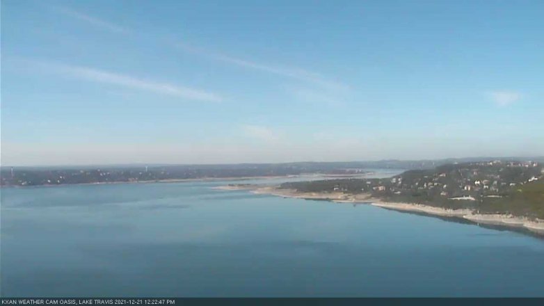 Lake Travis webcam, December 21, 2021 12:25 PM CT