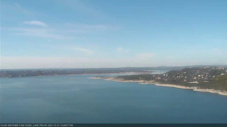 Lake Travis webcam, December 21, 2021 12:45 PM CT