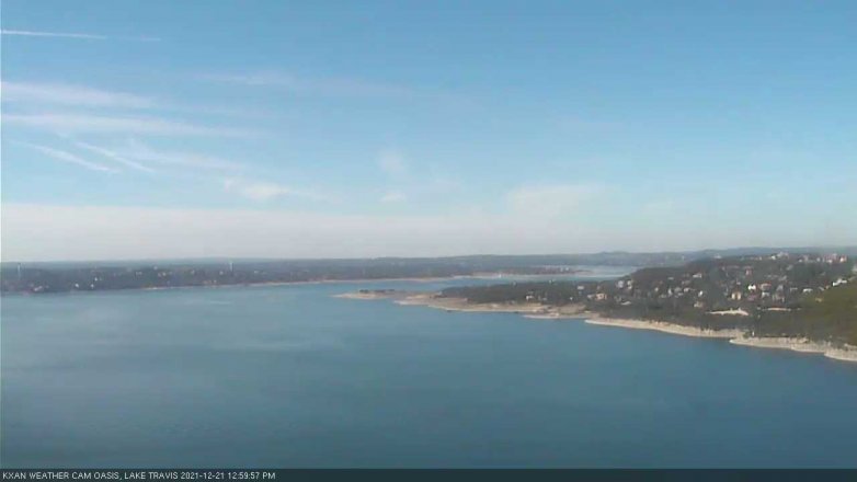 Lake Travis webcam, December 21, 2021 1:00 PM CT