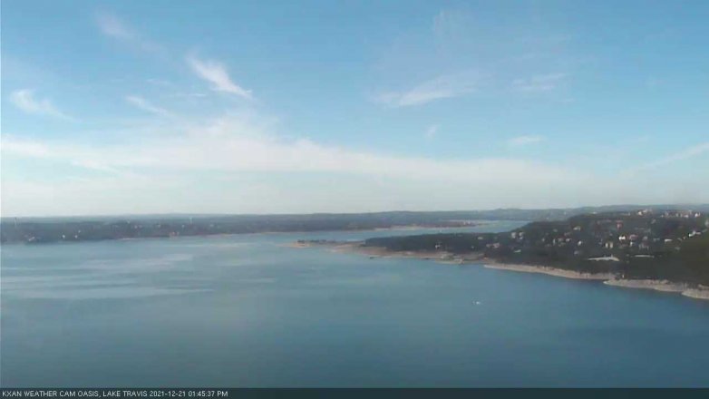 Lake Travis webcam, December 21, 2021 1:45 PM CT
