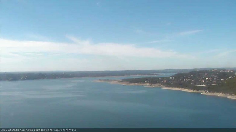 Lake Travis webcam, December 21, 2021 2:00 PM CT