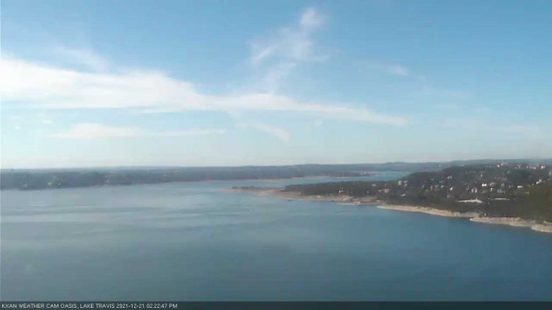 Lake Travis webcam, December 21, 2021 2:25 PM CT
