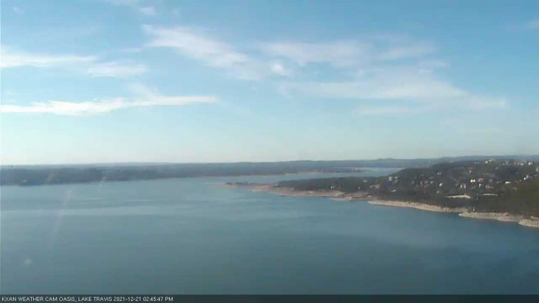 Lake Travis webcam, December 21, 2021 2:45 PM CT