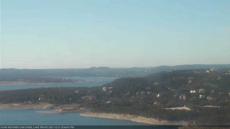 Lake Travis webcam, December 21, 2021 3:45 PM CT