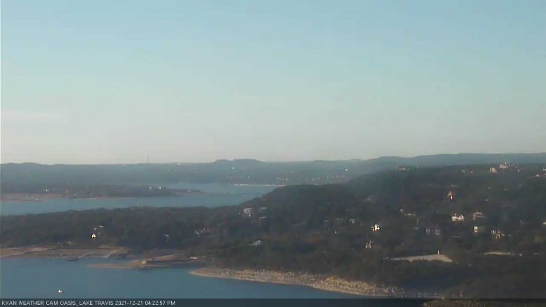 Lake Travis webcam, December 21, 2021 4:25 PM CT