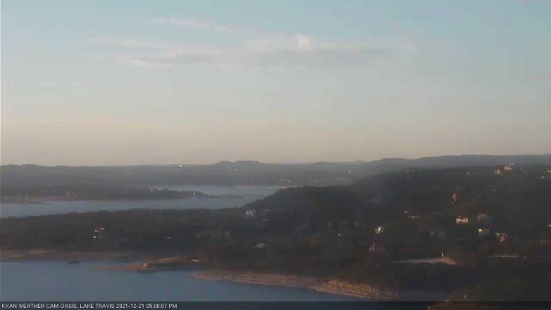 Lake Travis webcam, December 21, 2021 5:00 PM CT