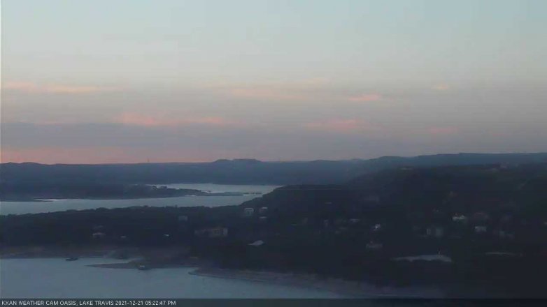 Lake Travis webcam, December 21, 2021 5:25 PM CT