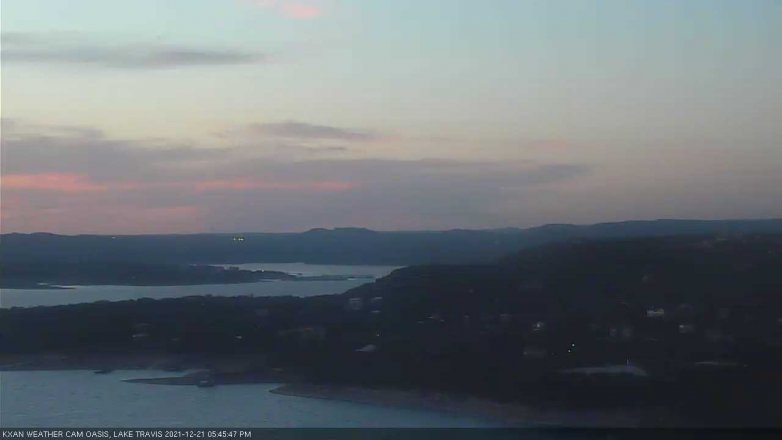 Lake Travis webcam, December 21, 2021 5:45 PM CT