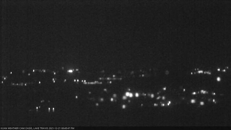 Lake Travis webcam, December 21, 2021 8:45 PM CT