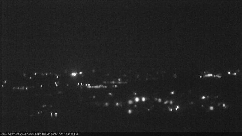 Lake Travis webcam, December 21, 2021 11:00 PM CT