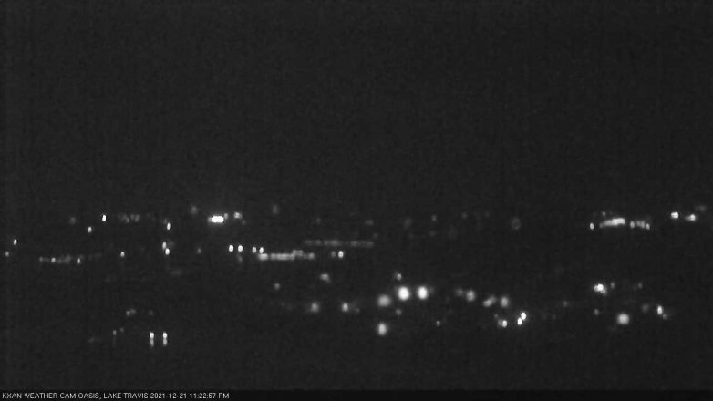 Lake Travis webcam, December 21, 2021 11:25 PM CT