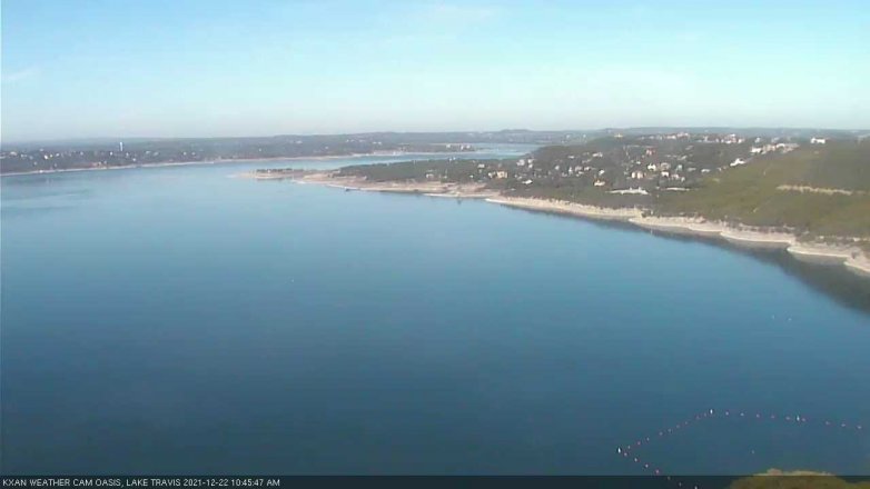 Lake Travis webcam, December 22, 2021 10:45 AM CT