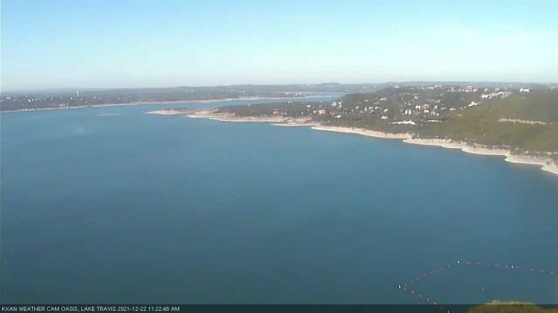 Lake Travis webcam, December 22, 2021 11:25 AM CT