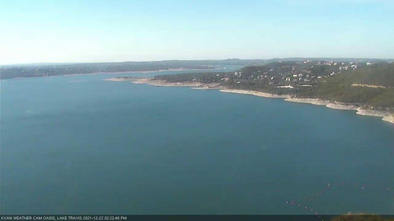 Lake Travis webcam, December 22, 2021 2:25 PM CT