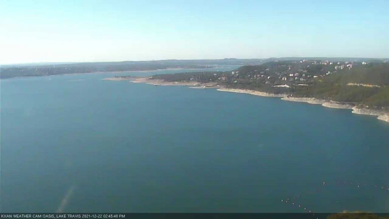 Lake Travis webcam, December 22, 2021 2:45 PM CT