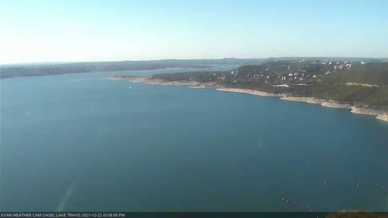 Lake Travis webcam, December 22, 2021 3:00 PM CT