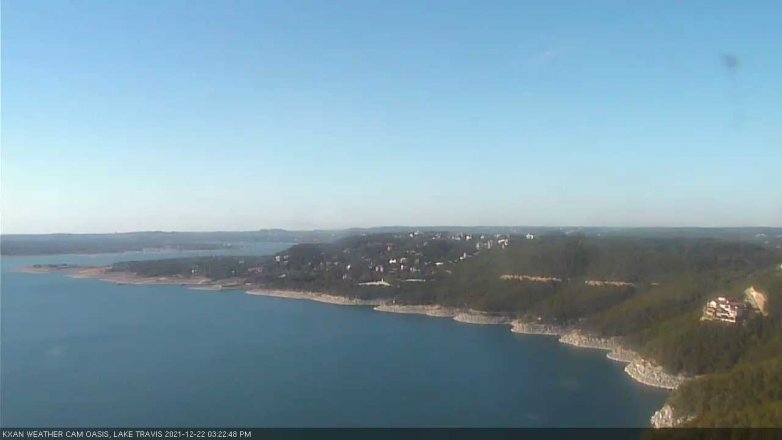 Lake Travis webcam, December 22, 2021 3:25 PM CT