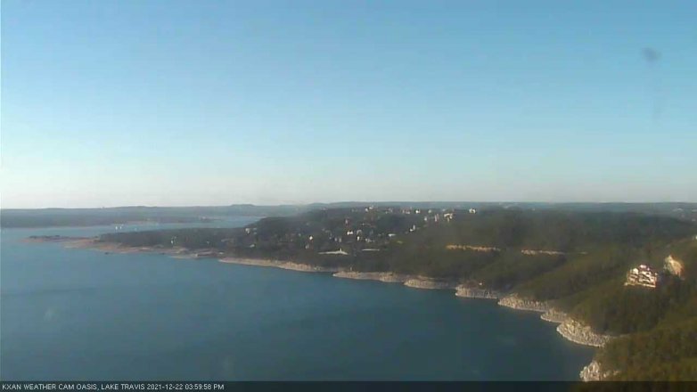Lake Travis webcam, December 22, 2021 4:00 PM CT