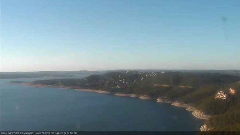 Lake Travis webcam, December 22, 2021 4:25 PM CT