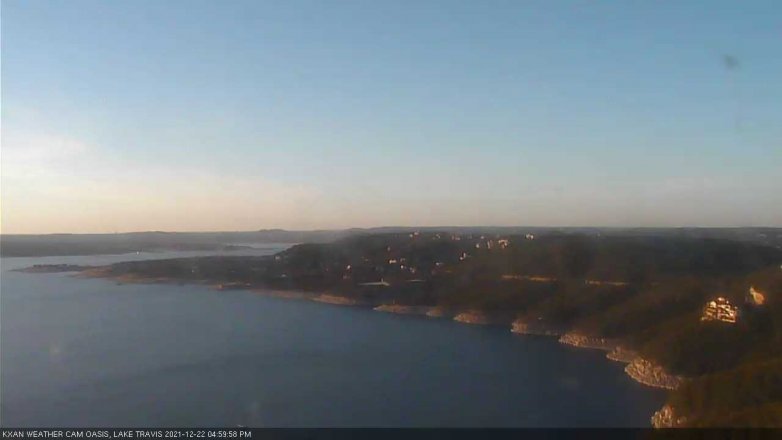 Lake Travis webcam, December 22, 2021 5:00 PM CT