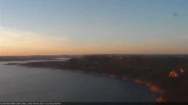Lake Travis webcam, December 22, 2021 5:25 PM CT