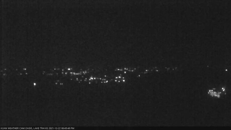 Lake Travis webcam, December 22, 2021 6:45 PM CT