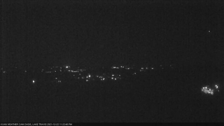 Lake Travis webcam, December 22, 2021 11:25 PM CT