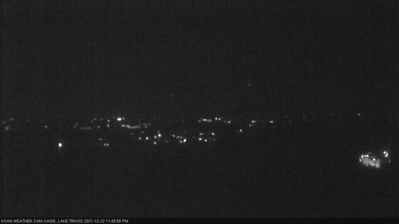 Lake Travis webcam, December 22, 2021 11:45 PM CT