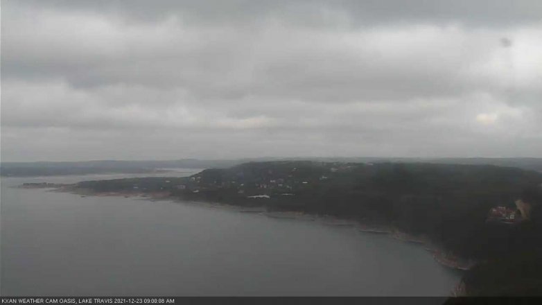Lake Travis webcam, December 23, 2021 9:00 AM CT