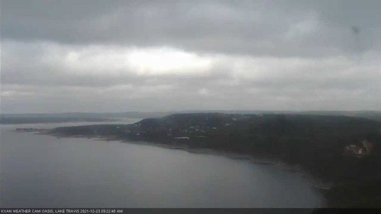 Lake Travis webcam, December 23, 2021 9:25 AM CT