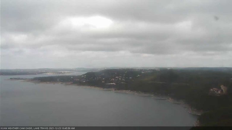 Lake Travis webcam, December 23, 2021 10:45 AM CT