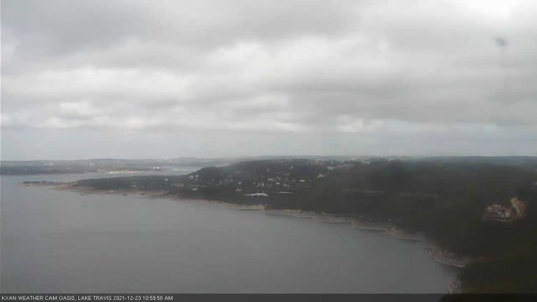 Lake Travis webcam, December 23, 2021 11:00 AM CT