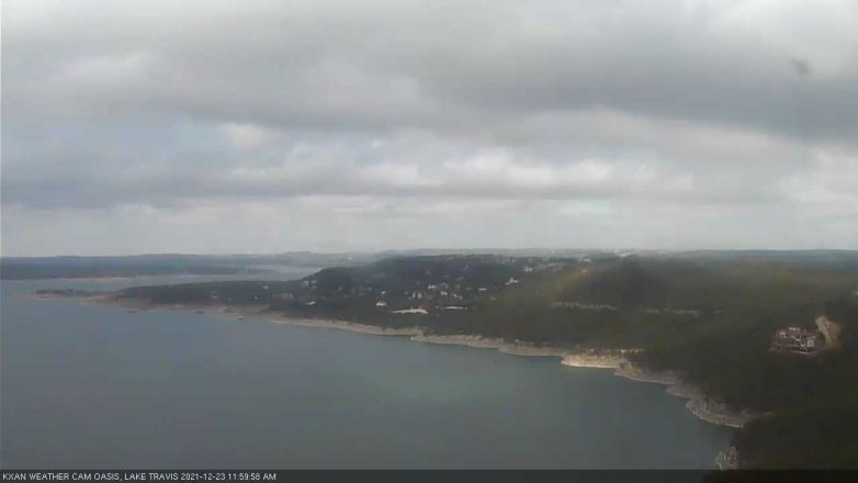 Lake Travis webcam, December 23, 2021 12:00 PM CT