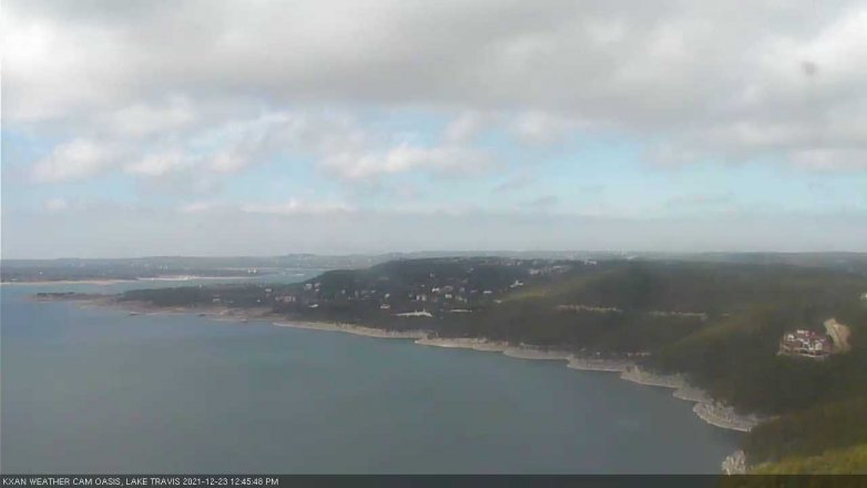 Lake Travis webcam, December 23, 2021 12:45 PM CT