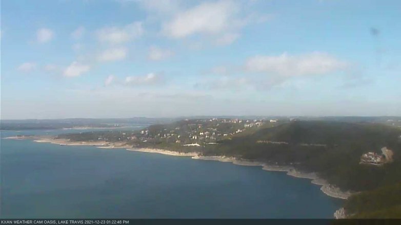 Lake Travis webcam, December 23, 2021 1:25 PM CT