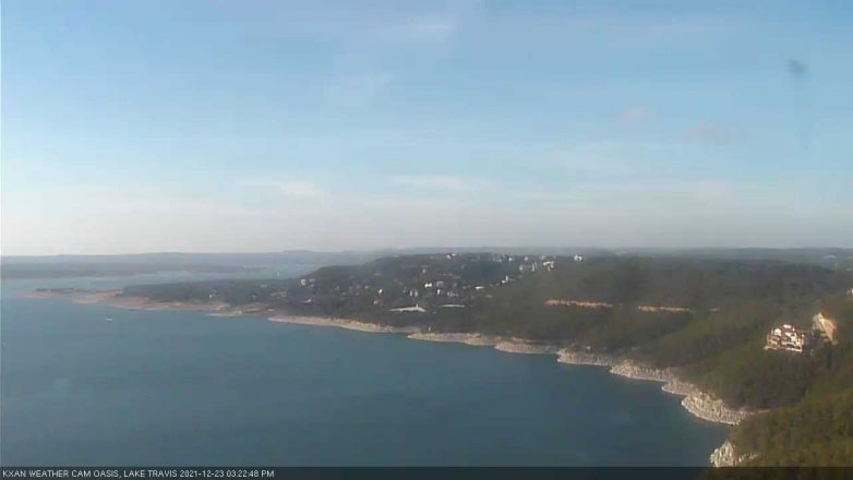 Lake Travis webcam, December 23, 2021 3:25 PM CT