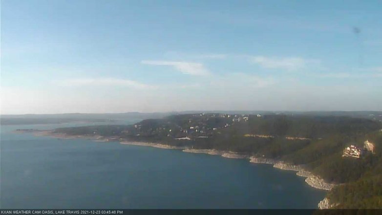 Lake Travis webcam, December 23, 2021 3:45 PM CT