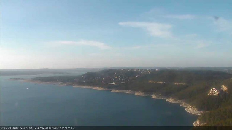 Lake Travis webcam, December 23, 2021 4:00 PM CT
