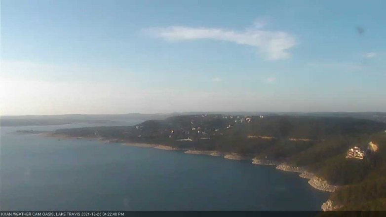 Lake Travis webcam, December 23, 2021 4:25 PM CT