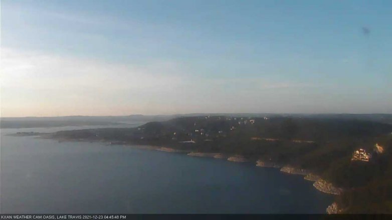 Lake Travis webcam, December 23, 2021 4:45 PM CT