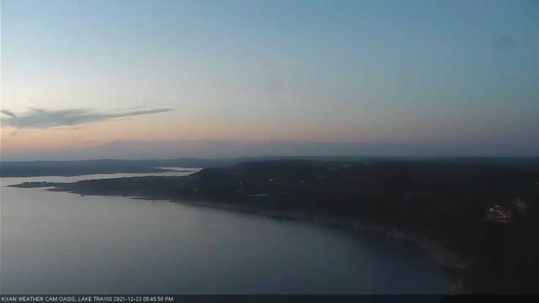 Lake Travis webcam, December 23, 2021 5:45 PM CT