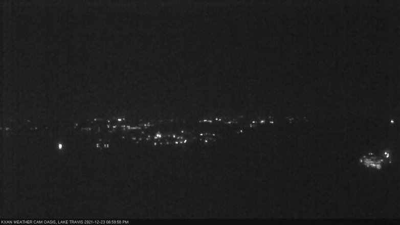 Lake Travis webcam, December 23, 2021 7:00 PM CT