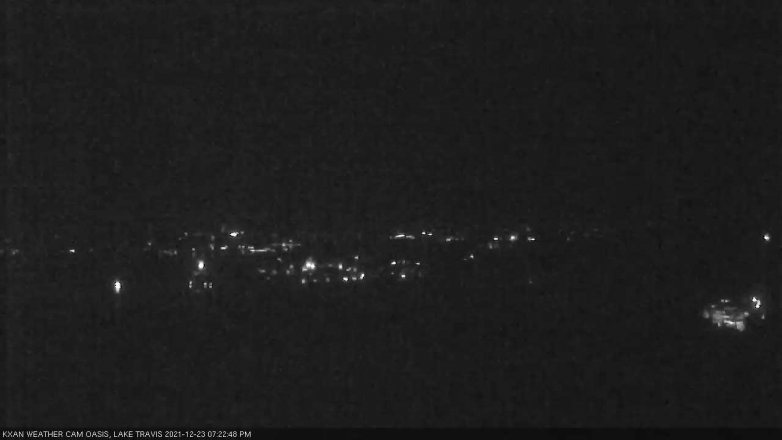 Lake Travis webcam, December 23, 2021 7:25 PM CT
