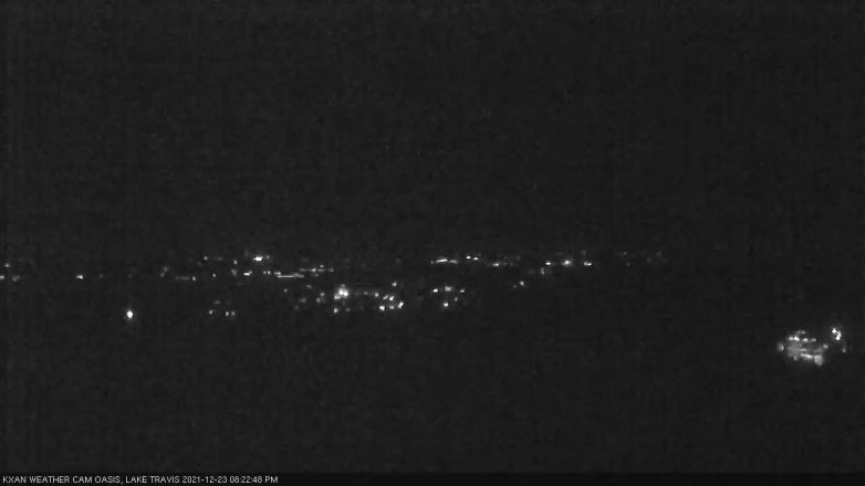 Lake Travis webcam, December 23, 2021 8:25 PM CT