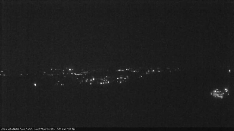 Lake Travis webcam, December 23, 2021 9:25 PM CT