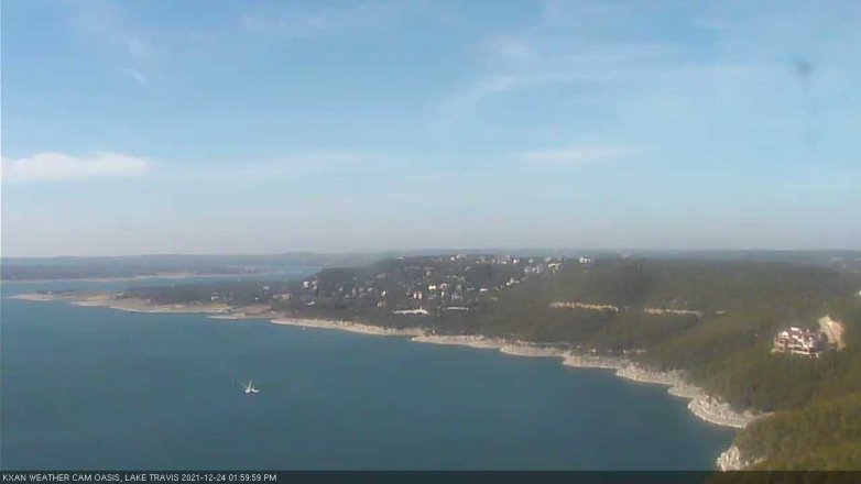 Lake Travis webcam, December 24, 2021 2:00 PM CT